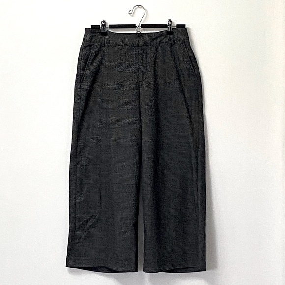 ONLY London Check Wide Leg Crop Trouser 💕 - Picture 1 of 8